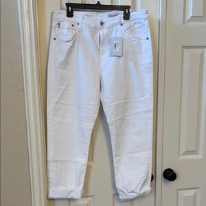 AG Adriano Goldschmied Women's Boyfriend Jeans - White